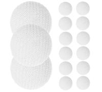 COLLBATH Boutons pour Robes 15Pcs 10Mm Boutons Recouverts en Satin Blanc avec Support Métallique Large pour Chemises et Blouses Projets de Création