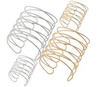 COLLBATH Bracelet Jonc Ouvert En Métal Chic Bras Creux Réglable Bijoux Pour Le Haut Du Bras Ensemble De 4 Pièces