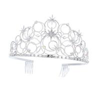 COLLBATH Bridal Rhinestone Star Tiara Crown Lightweight Zinc Alloy Headband For Women Wedding Party Performance