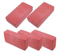 COLLBATH Briques en Mousse Réalistes Rouges pour Scènes d'action et Comédie sur Scène, Légères et Réutilisables, Lot de 5 Pièces pour Performances de Cascade et Théâtre