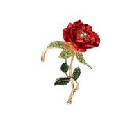 COLLBATH Broche Broche goupille épingle à nourrice tohaa design fiesta fashion décoration d'accessoires de costumes broches de femmes créatives épingle à en forme de rose rouge