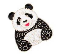 COLLBATH Broche Panda Cartoon Métal Épingle de Sécurité Décorative pour Châle Fermoirs pour Vêtements DIY Accessoires Culturels Chinois pour Chemise et Cardigan