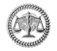 COLLBATH Broche symbole de la justice : Balance - Insigne juridique inspirant - Accessoire de revers de veste pour étudiants en droit, décoration de col de chemise ou de manteau
