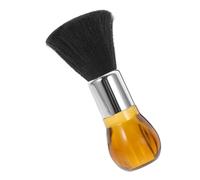 COLLBATH Brosse de Barbier à Fibres Souples avec Manche Plumeau Cou pour Salon Coiffure pour Nettoyer Cheveux et Débris Accessoire pour Entretien Barbe et Cou