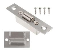 COLLBATH Butée de Porte Réglable Acier Inoxydable Brossé avec Bille pour Placards Construction Robuste Antirouille Fermeture Sécurisée et Installation Facile