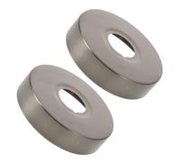 COLLBATH Cache-trou pour Bras Acier Inoxydable 2 Pièces, Plaque de Recouvrement 6 Cm Gris, Couvercle de Joint de Plomberie Étendu, Accessoire Salle de Bain, Plaque Recouvrement Robuste