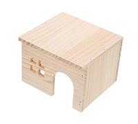 COLLBATH Cachette pour Hamster Échelle Plateforme Dalimentation Amovible Coffre-Fort en Bois Facile À Nettoyer Château pour Petits Animaux