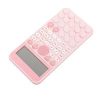 COLLBATH Calculatrice Scientifique Rose pour Bureau et Concours Mathématiques Écran Large 12 Chiffres, Matériau PS, Améliore L'efficacité D'étude et Synchronisation Pédagogique