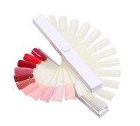 COLLBATH Cartes de Couleurs pour Ongles 24 Pièces Spirale 3d Nail Art Formation Salon Professionnel Usage Personnel Présentoir Rotatif
