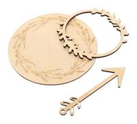 COLLBATH Cartes Mensuelles pour Annoncer L'arrivée du Bébé en Bois Gravées pour Bébé, Accessoires Photo Naturels Beige Set 1 Pièce Décoration Naissance