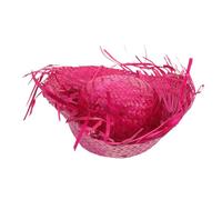 COLLBATH Chapeau De Soleil En Paille Mexicaine Pour Hommes Chapeau De Plage En Paille Tissée Style Hawaïen Pour Adultes