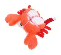 COLLBATH Chaton Amusant en Peluche Forme Crabe avec Clochette, Anneau de Dentition Souple pour Exercice Dentaire, pour Chatons D’Intérieur, à Mâcher pour Soins Bucco-Dentaires