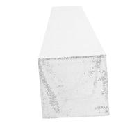 COLLBATH Chemin de Table Pailleté Argenté pour Anniversaire et Mariage Décoration Festive Scintillante pour Tables de Fête Nappes Légères et Polyvalentes