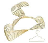 COLLBATH Cintres Lot de 10 Pièces pour Vêtements d'animaux en Acier Doré 10 Mini Surface Lisse et Résistance pour Vêtements Humides, pour Placard de Boutique Animale
