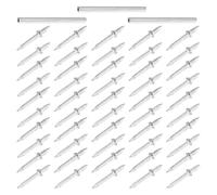 COLLBATH Clous Invisibles à Double Tête Filetés pour Fixation Sécurisée de Plinthes et Moulures 303 Pièces Clous Doubles sans Joint Adaptés Rénovation Murale et Pose Solide