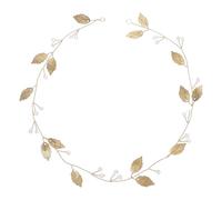 COLLBATH Coiffe De Mariée Alliage Doré Bandeau Décoratif Pour Fêtes Bals De Fin Année Et Mariages
