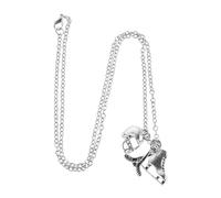 COLLBATH Collier Patins à Glace avec Chaîne Alliage Bijoux de Hockey pour Femme et Fille Pendentif Créatif Thème Sport de Glace