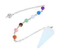 COLLBATH Collier Pendentif En Cristal Artisanal En Sélénite Naturelle S Six