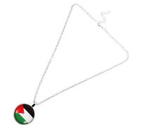 COLLBATH Colliers Pendentif Palestine Chaîne de Cou Unique Lot de 2 en Alliage Léger et Élégant pour Festival ou Fête, Accessoires Bijoux pour Femmes