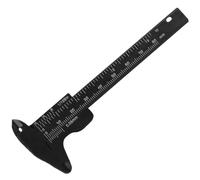 COLLBATH Compas pour Sourcils en Plastique Noir de 80mm, Outil de Mesure Précis Pied à Coulisse Portable pour Mesurer le Diamètre et Se Déplacer en Douceur