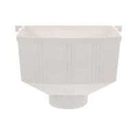 COLLBATH Connecteur PVC pour Gouttière de Descente Accessoire Robuste pour Drainage des Eaux Pluviales Installation Simple pour Villas et Bâtiments