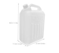 COLLBATH Conteneur Plastique Alimentaire avec Anse et Bouchon Étanche Récipient Polyvalent pour Stockage Huile de Cuisine Eau et Produits Chimiques