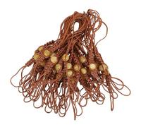 COLLBATH Cordon Tressé Marron pour Couvercle de Théière en Fonte et Porcelaine, Attache Anti-chute 50 Pièces, Accessoire Solide pour Cérémonie du Thé Kung Fu et Usage Maison