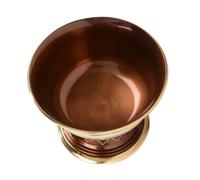 COLLBATH Coupe D'offrande Bouddhiste en Cuivre, Bol à Eau Bénite Spécial Petit Format, Récipient à Eau pour Autel et Rituels Spirituels, Accessoire de Décoration Intérieure, Usage Temple