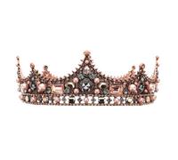 COLLBATH Couronne Baroque Diadèmes De Mariage Pour La Mariée Crown Diadèmes De Mariage Baroques Tiara De Couronne De Reine ne D'anniversaire Bandeau De Alliage