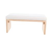 COLLBATH Coussin Repose Mains Manucure Bois Naturel Blanc Oreiller Confortable pour Nail Art et Salon Support Pratique Compatible Uv LED Accessoire pour Ongles