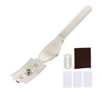 COLLBATH Couteau Boulanger Acier Inoxydable avec Lames Amovibles pour Grigner et Couper Accessoire de Pâtisserie et Facile à Nettoyer avec Lames et Protection
