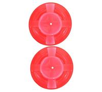 COLLBATH Couvercle Anti-poussière la Cuisine Protection Solide 2 Pcs en Plastique Rouge Prolongeant la Durée de Vie du Détecteur pour Détecteur de Fumée