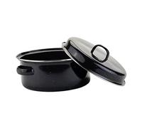 COLLBATH Couvercle De Plat À Rôtir Rond En Émail Pour Rôtissoire Châtaignes Pommes De Terre Poêle Gadget De Cuisine Rôtissoire Domestique