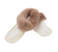 COLLBATH Couvercle Intérieur Chaussure De Trou Chaud Femmes Confortables Boucles De Sabot Semelles Intimes à Botte Confortable Doublures De Sabots Floues Chaussons Peluche Café