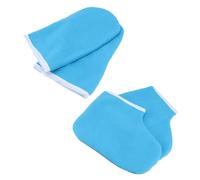 COLLBATH Couvre-pieds En Cire De Paraffine Et Moufles De Thérapie à La Paraffine, Taille Unique, Maintien Chaleur, Pour Soin Des Mains Et Pieds, Usage Spa Et Domicile, Couleur Bleu Foncé