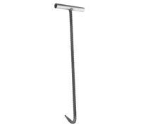 COLLBATH Crochet de Levage Regard Égout Acier Robuste Poignée Longue Antidérapante pour Couvercle Lourds Usage Industriel