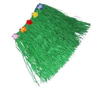 COLLBATH Décorations de Jupe d'herbe Table Luau Tropical à thème Adultes Tropique Jupes de Table hawaïennes Décoration de Table décorations de fête Luau décor hawaïen Habit en Soie Vert