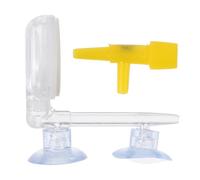 COLLBATH Diffuseur pour Aquarium Hydroponique avec Ventouse Haute Dissolution Installation Facile Design Mat pour Réservoirs de Poissons