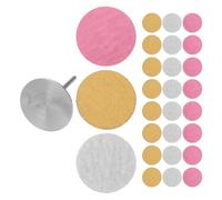 COLLBATH Disques de Ponçage pour Lime à Pieds 20Mm Jeu 3 Grains 80/180/240 Accessoires de Manucure Multifonction pour Élimination Peaux Mortes et Soin Ongles Recharges Papier de Verre