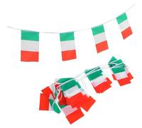 COLLBATH Drapeaux Italiens Guirlande Polyesther Petite Taille Pour Décorations Intérieures Et Stades Fans Avec Options Polyvalentes