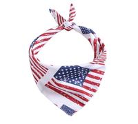 COLLBATH Écharpe pour Chien Motif Drapeau Américain Respirante Confortable Et Lavable en Machine Idéale pour Le Jour De Lindépendance des États-Unis