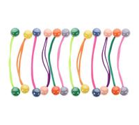 COLLBATH Élastiques à Cheveux Résistants au Glissement en Acrylique 12 Pièces Boules Doubles Adaptés à Diverses Coiffures pour Adolescents et Adultes