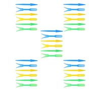 COLLBATH Ensemble de 15 Outils de Jardinage en Plastique pour Semis, Plantoir de Jardin Coloré, Outil de Creusement à Planteuse Polyvalent pour Repiquage et Plantation en