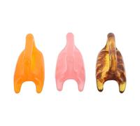 COLLBATH Ensemble de 3 Masseurs Manuels Visage Cou en Résine Multicolore Outil de Massage Portable pour Relaxation Musculaire, Dénouement des Nœuds et Soin Peau Bureau, Domicile