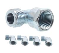 COLLBATH Ensemble De 5 Tuyaux De Raccordement De À Large Plage Raccord Universel Pour Cuisinière À Filetage Interne 1/4 Pour Une Installation Facile