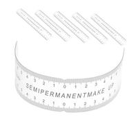 COLLBATH Ensemble de 6 Règles Souples en Pvc pour Sourcils, Adaptées aux Contours du Visage, Outil de Tatouage pour Artistes et Débutants en Microblading à Domicile