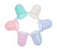 COLLBATH Ensemble de 6 Ventouses en Silicone Transparent pour Massage Corporel, Dispositif D’aspiration Antidéshydratation, Thérapie par Ventouses pour Bien-être Sportif et Soulagement Musculaire