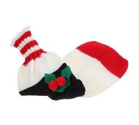 COLLBATH Ensemble De Bouteilles De Vin Couverture De Bouteille De Noël Fournitures De Noël Manchon De De Couvercle De De Vin Couvre- Tricoté Acrylique