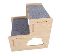 COLLBATH Escalier pour Chien Marches Bois Marche pour Panier Chien Escalier pour Chiot Chaton Échelle Animaux De Compagnie