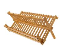 COLLBATH Étagère Bois Pliable pour Camping Support de Rangement Polyvalent Égouttoir Vaisselle Extérieur Robuste et Compact pour Randonnée et Cuisine de Plein Air